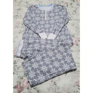 Nautica‎ Women's Textured Stretch Microfleece 2-Piece Pajamas Set, Med, Grey